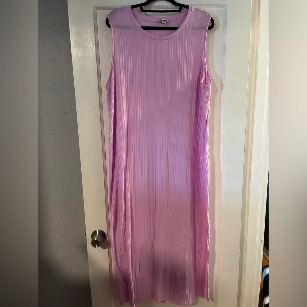 a new day Lilac Ribbed Sleeveless Maxi Dress